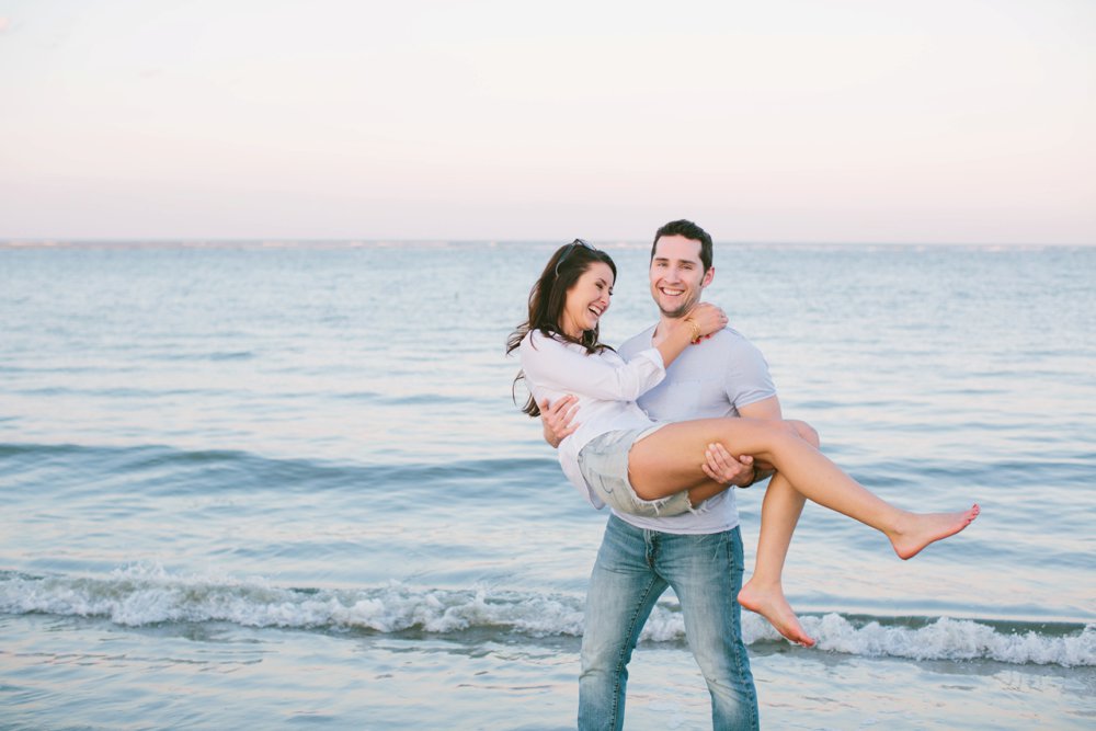 Folly Beach Engagement Session by Taylor Rae Photography